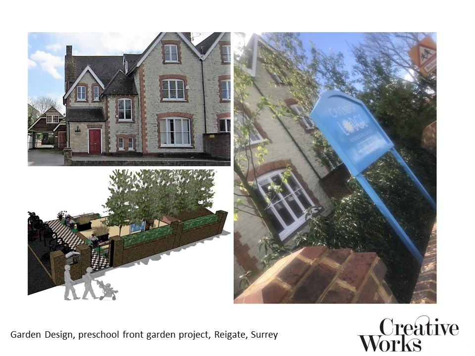 Garden Design, preschool front garden project, Reigate, Surrey