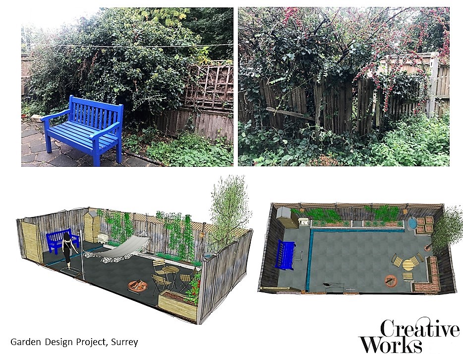Garden Design Project, Tadworth, Surrey
